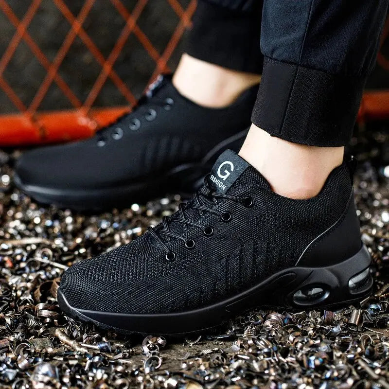 Mens Basic Black Trainers Stylishoe