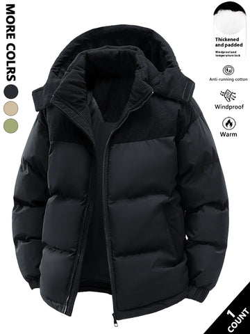 Mens Hooded Cotton Winter Jacket Stylishoe